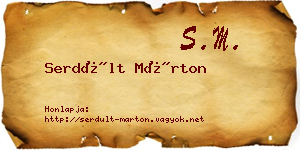 Serdült Márton névjegykártya
